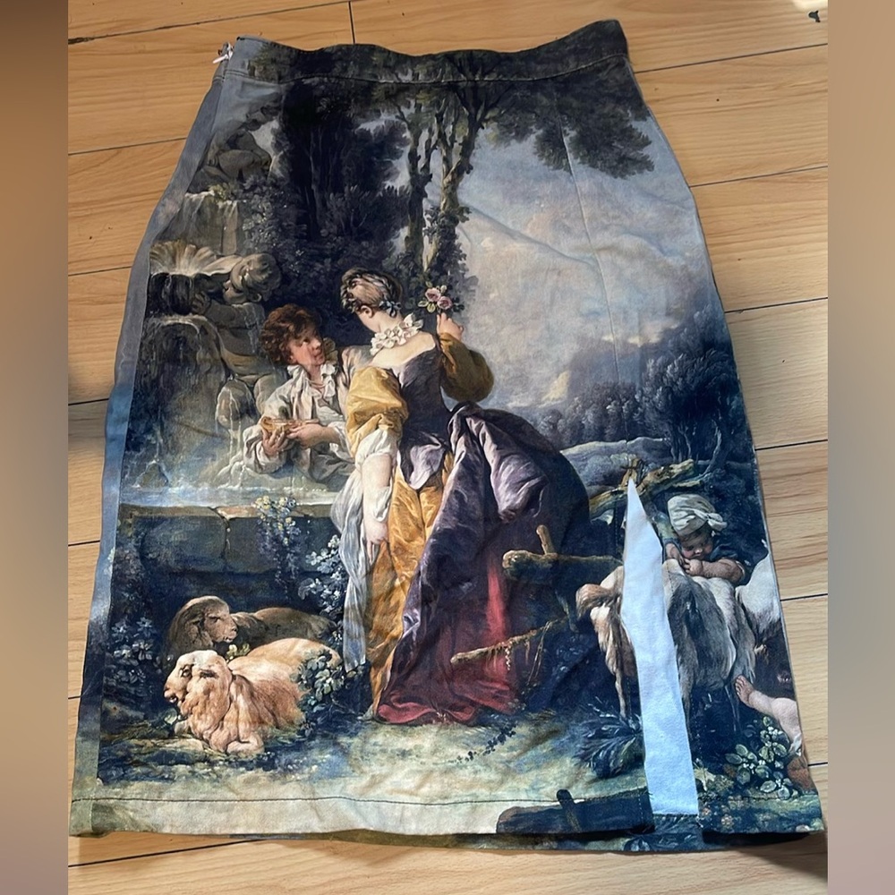 Vintage denim skort